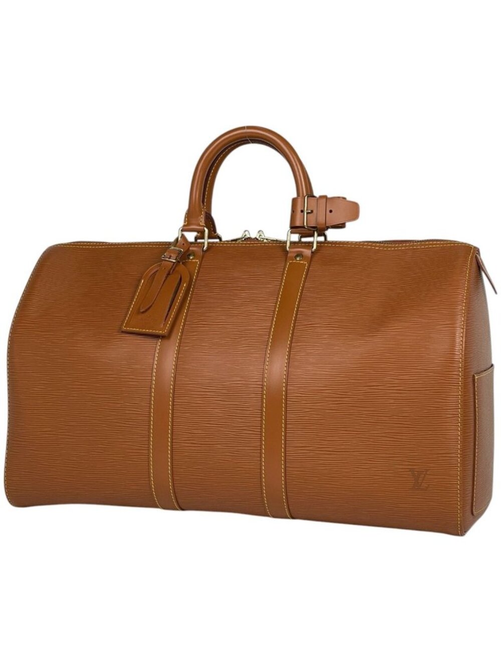 Louis Vuitton Keepall 45 Boston Bag Epi Cipango Gold